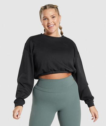 Gymshark Whitney Cropped Pullover Accessories Dam Svarta | SE 2521FDN